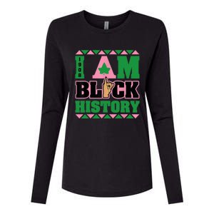 I Am Black History Womens AKA African Sorority Womens Cotton Relaxed Long Sleeve T-Shirt