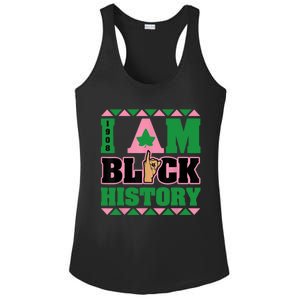 I Am Black History Womens AKA African Sorority Ladies PosiCharge Competitor Racerback Tank