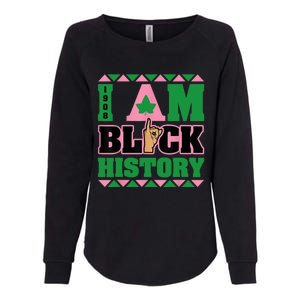 I Am Black History Womens AKA African Sorority Womens California Wash Sweatshirt