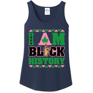 I Am Black History Womens AKA African Sorority Ladies Essential Tank