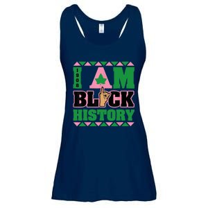 I Am Black History Womens AKA African Sorority Ladies Essential Flowy Tank