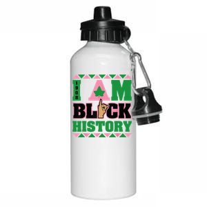 I Am Black History Womens AKA African Sorority Aluminum Water Bottle