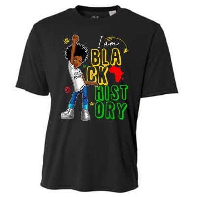 I Am Black History Month For Afro American Cooling Performance Crew T-Shirt