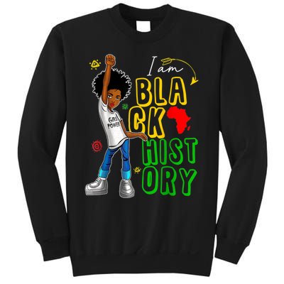 I Am Black History Month For Afro American Sweatshirt