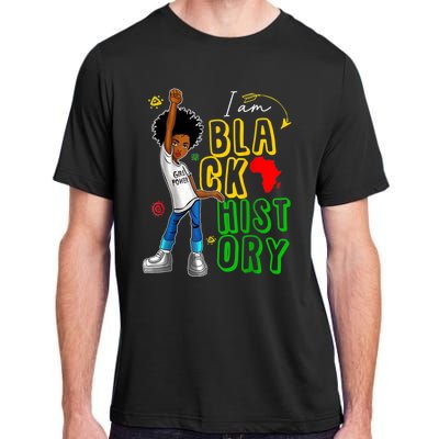 I Am Black History Month For Afro American Adult ChromaSoft Performance T-Shirt