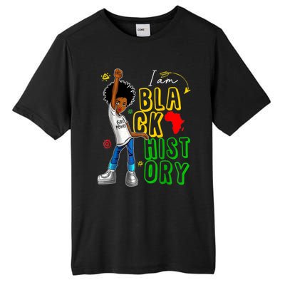 I Am Black History Month For Afro American Tall Fusion ChromaSoft Performance T-Shirt