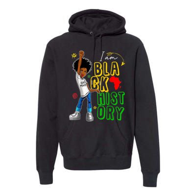 I Am Black History Month For Afro American Premium Hoodie