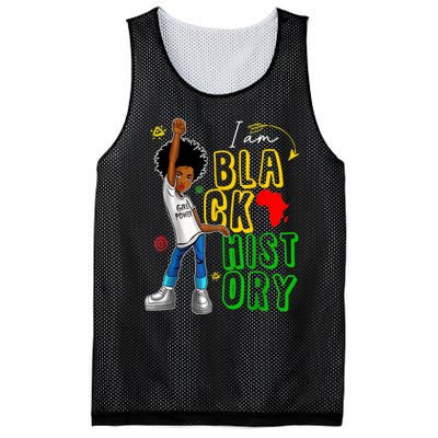 I Am Black History Month For Afro American Mesh Reversible Basketball Jersey Tank