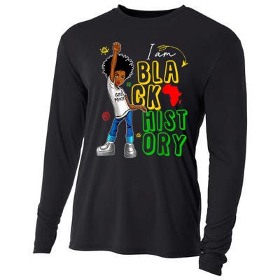 I Am Black History Month For Afro American Cooling Performance Long Sleeve Crew