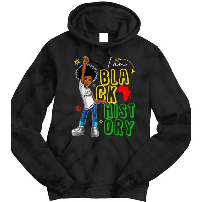 I Am Black History Month For Afro American Tie Dye Hoodie