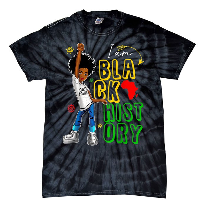 I Am Black History Month For Afro American Tie-Dye T-Shirt