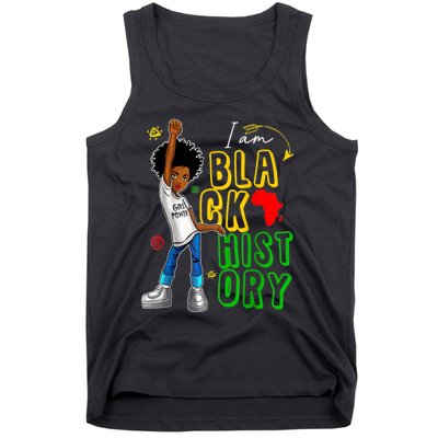 I Am Black History Month For Afro American Tank Top