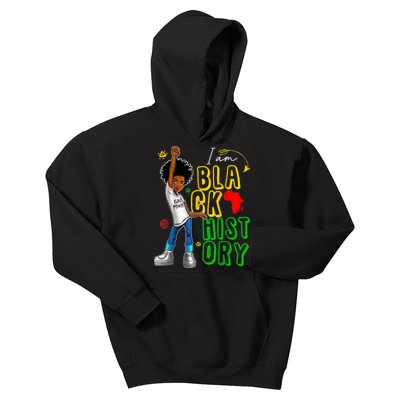 I Am Black History Month For Afro American Kids Hoodie