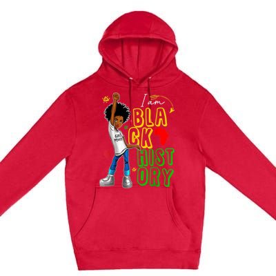 I Am Black History Month For Afro American Premium Pullover Hoodie