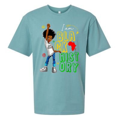 I Am Black History Month For Afro American Sueded Cloud Jersey T-Shirt