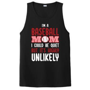 IM A Baseball Mom Player Funny Baseball Mama Mothers Day Gift PosiCharge Competitor Tank