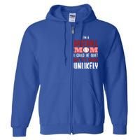 IM A Baseball Mom Player Funny Baseball Mama Mothers Day Gift Full Zip Hoodie