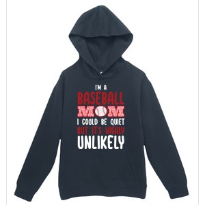 IM A Baseball Mom Player Funny Baseball Mama Mothers Day Gift Urban Pullover Hoodie