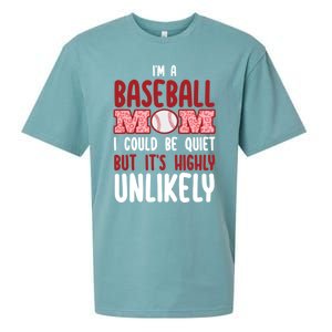 IM A Baseball Mom Player Funny Baseball Mama Mothers Day Gift Sueded Cloud Jersey T-Shirt