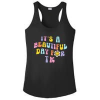 It’s a Beautiful Day for TK Learning Retro Teacher Students Ladies PosiCharge Competitor Racerback Tank