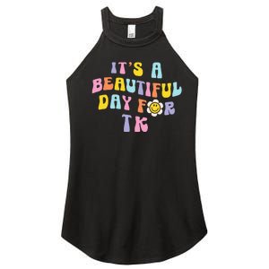 It’s a Beautiful Day for TK Learning Retro Teacher Students Women's Perfect Tri Rocker Tank