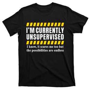 I Am Currently Unsupervised T-Shirt