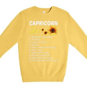 I'm a Capricorn  Funny Birthday Gift Premium Crewneck Sweatshirt