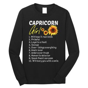 I'm a Capricorn  Funny Birthday Gift Long Sleeve Shirt