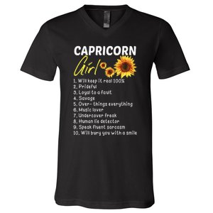 I'm a Capricorn  Funny Birthday Gift V-Neck T-Shirt