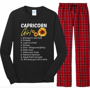 I'm a Capricorn  Funny Birthday Gift Long Sleeve Pajama Set