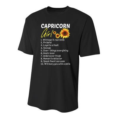 I'm a Capricorn  Funny Birthday Gift Youth Performance Sprint T-Shirt