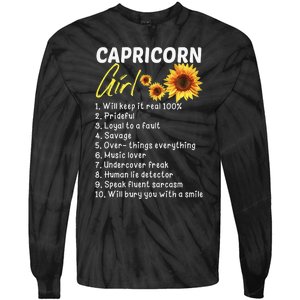 I'm a Capricorn  Funny Birthday Gift Tie-Dye Long Sleeve Shirt