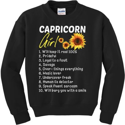 I'm a Capricorn  Funny Birthday Gift Kids Sweatshirt