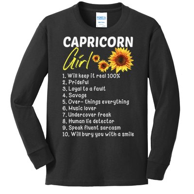 I'm a Capricorn  Funny Birthday Gift Kids Long Sleeve Shirt