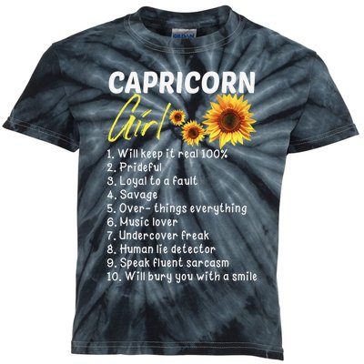 I'm a Capricorn  Funny Birthday Gift Kids Tie-Dye T-Shirt