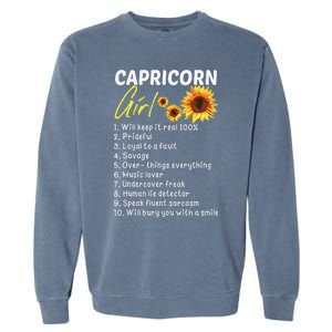 I'm a Capricorn  Funny Birthday Gift Garment-Dyed Sweatshirt