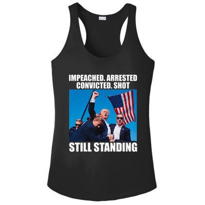 Impeached Arrested Convicted Shot Still Standing Ladies PosiCharge Competitor Racerback Tank