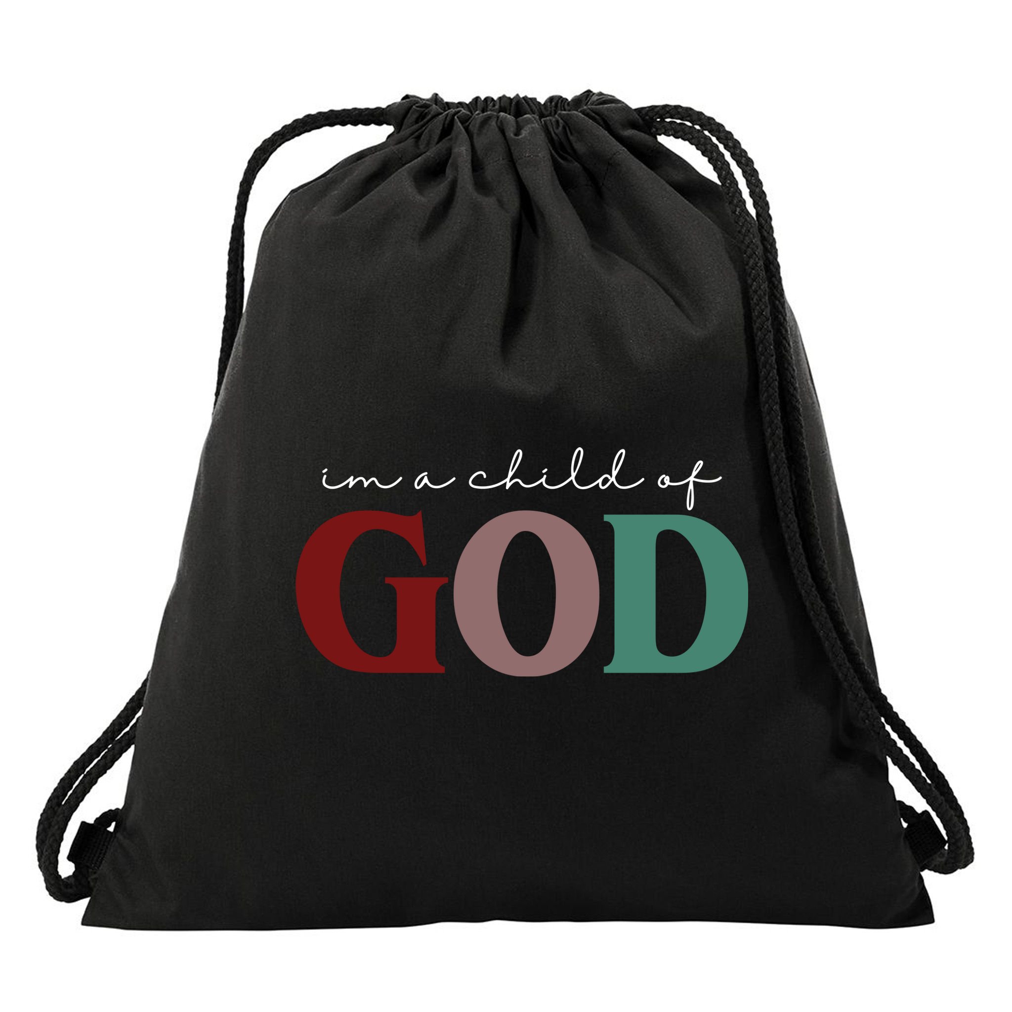 I'm A Child Of God Drawstring Bag
