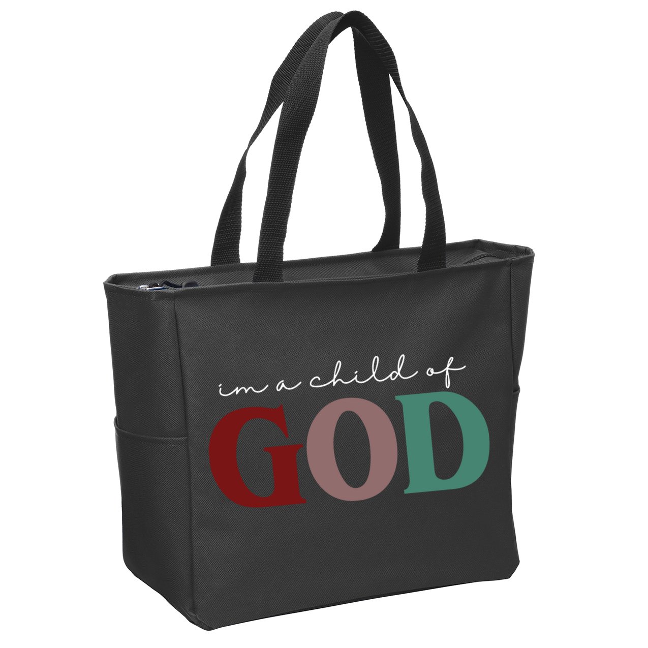 I'm A Child Of God Zip Tote Bag