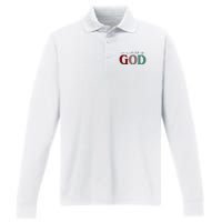 I'm A Child Of God Performance Long Sleeve Polo