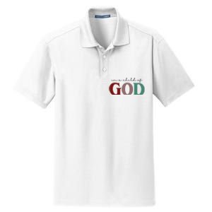 I'm A Child Of God Dry Zone Grid Polo