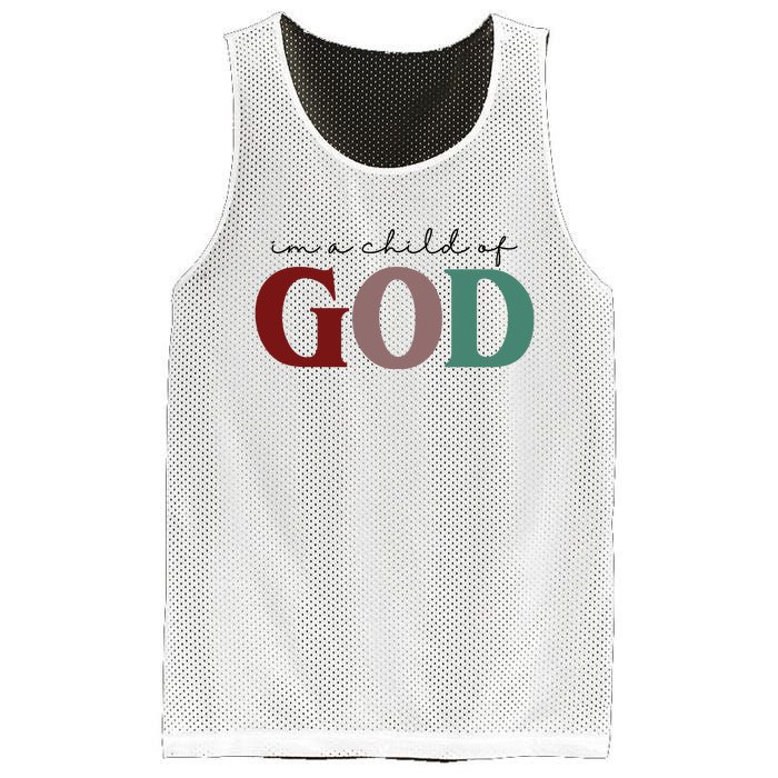 I'm A Child Of God Mesh Reversible Basketball Jersey Tank