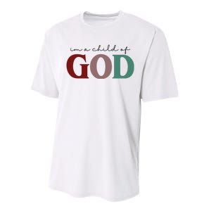 I'm A Child Of God Performance Sprint T-Shirt