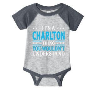 ItS A Charlton Thing Surname Family Last Name Charlton Infant Baby Jersey Bodysuit