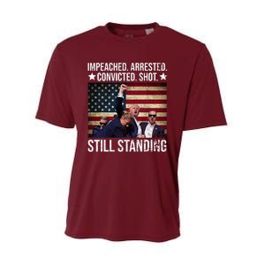 Impeached Arrested Convicted Shot Still Standing Performance Sprint T-Shirt