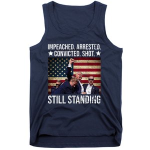 Impeached Arrested Convicted Shot Still Standing Tank Top