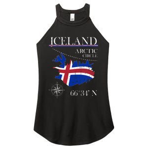 Iceland Arctic Circle Polar North Island Icelandic Flag Women's Perfect Tri Rocker Tank