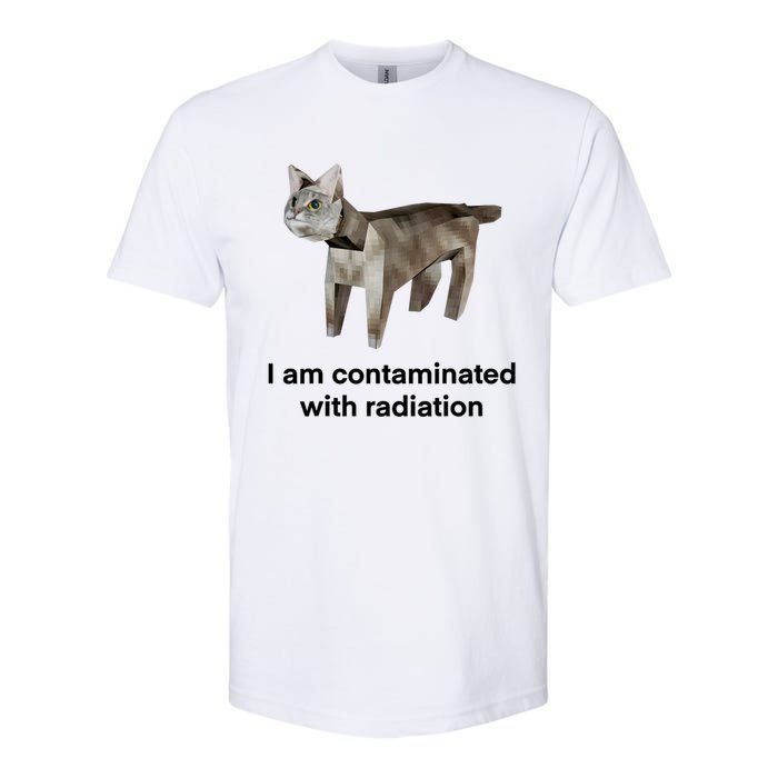 I Am Contaminated With Radiation Funny Ironic Cat Meme Softstyle CVC T-Shirt