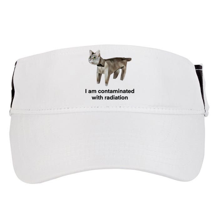 I Am Contaminated With Radiation Funny Ironic Cat Meme Adult Drive Performance Visor