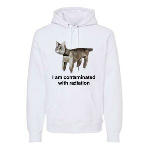 I Am Contaminated With Radiation Funny Ironic Cat Meme Premium Hoodie